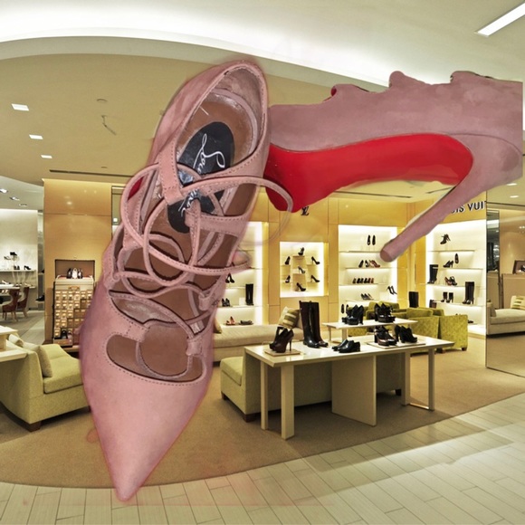 Red Bottom Customized Heels, Steve Madden Nubuck Lace Up Heels - Picture 8 of 16